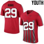 NCAA Ohio State Buckeyes Youth #29 Rodjay Burns Throwback Nike Football College Jersey UCK7545YO